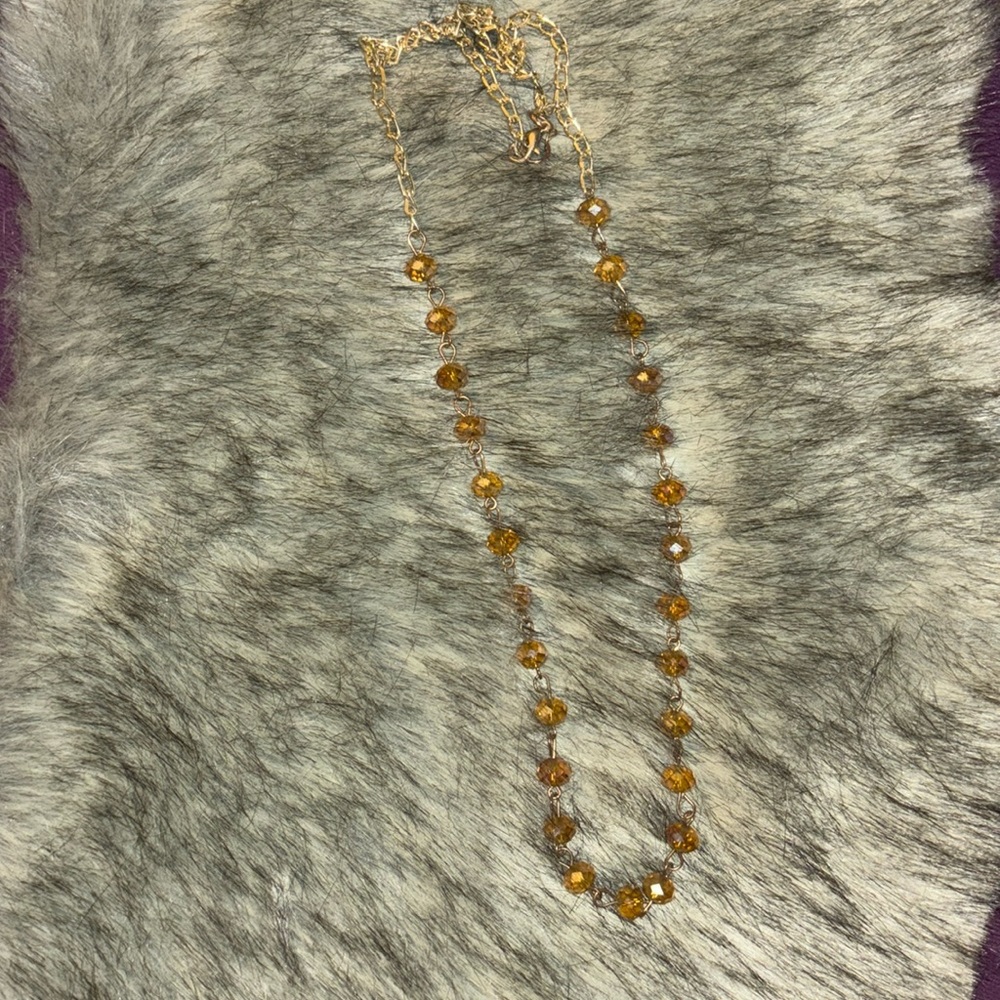 Beaded sparkling necklace